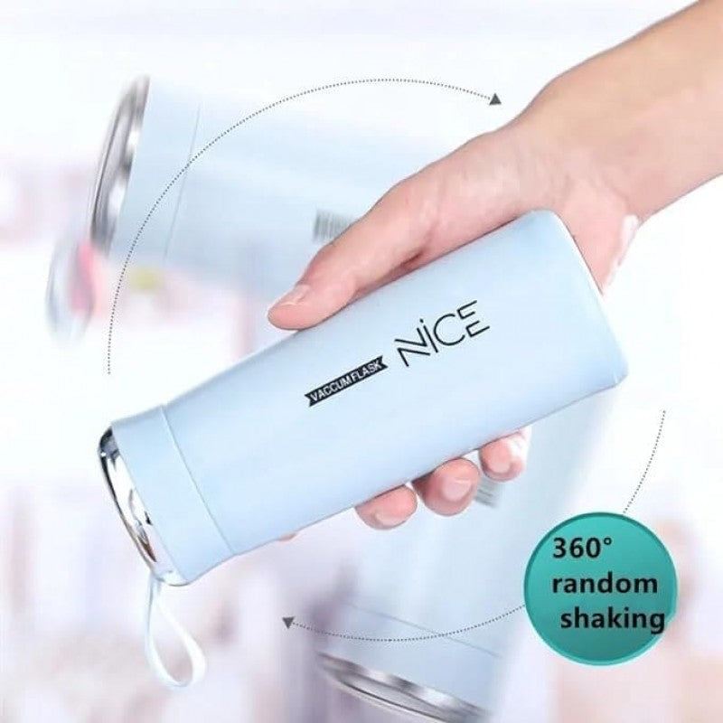 Nice Glass Bottle Water Mini Flask Bottle With Vaccum Flask And Loop Temperature Resistant, (random Colors)