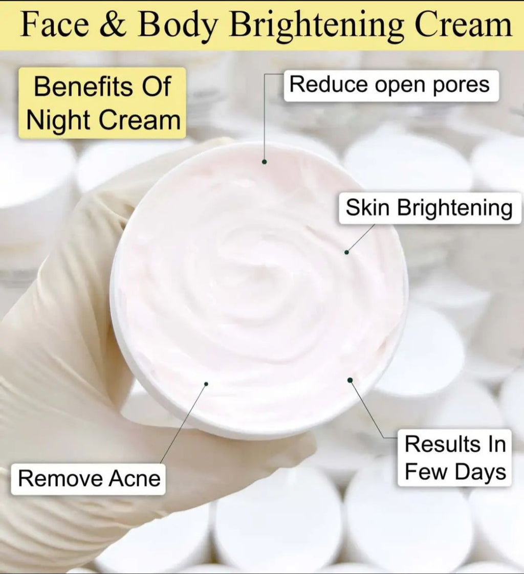 The Health Healer Night Cream – Bright, White & Clear Skin Formula with Bioactive Botanicals 🌿