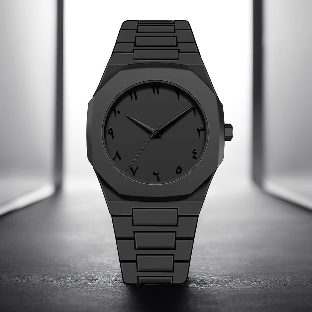 Full BLACK AURA Quartz Watch – Lightweight Design, , Premium Quality & Finish - Best Quality Analog Watch For Boys - Watch For Men | Full Black Color Watch