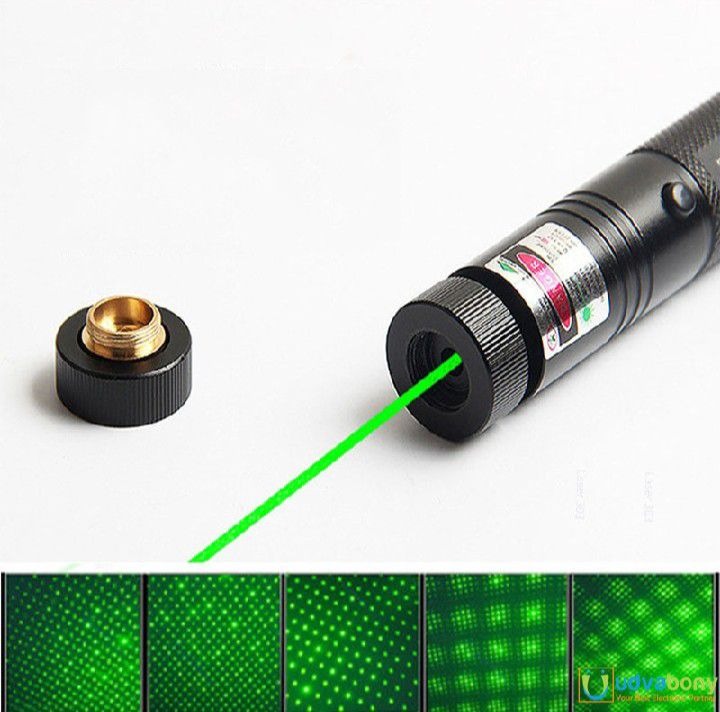 Professional Green Laser Pointer 303 – High Power Long Range Beam with Adjustable Pattern & Rechargeable Battery 🔦✨