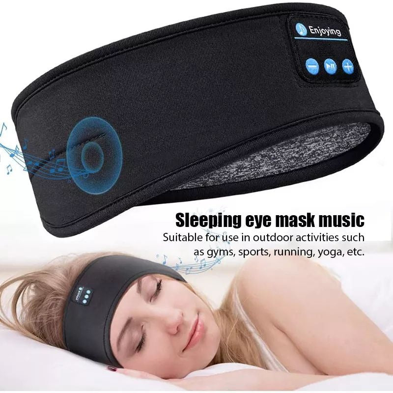 Wireless Bluetooth Music Headband With Built-In Headphones For Sports, Running, Gym, And Sleep – Comfortable Fabric Design With Hands-Free Calling