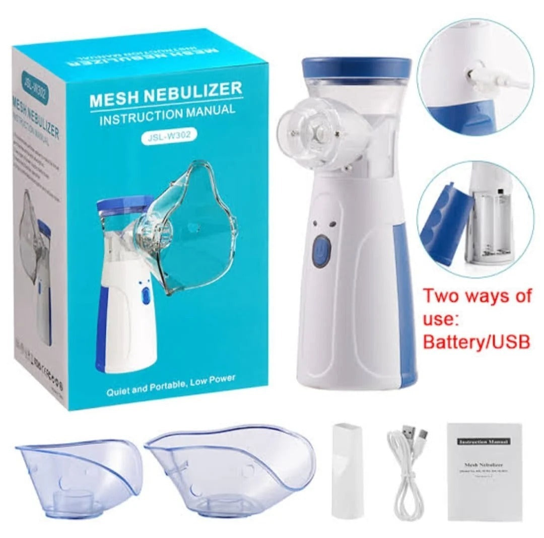BreatheEase Ultra – Portable Silent Mesh Nebulizer 🌬️💙