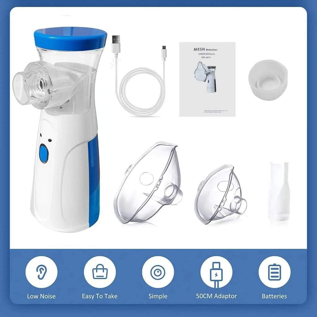 BreatheEase Ultra – Portable Silent Mesh Nebulizer 🌬️💙