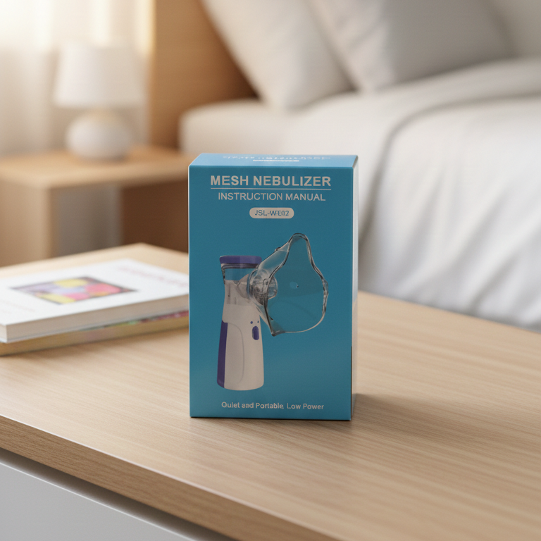 BreatheEase Ultra – Portable Silent Mesh Nebulizer 🌬️💙