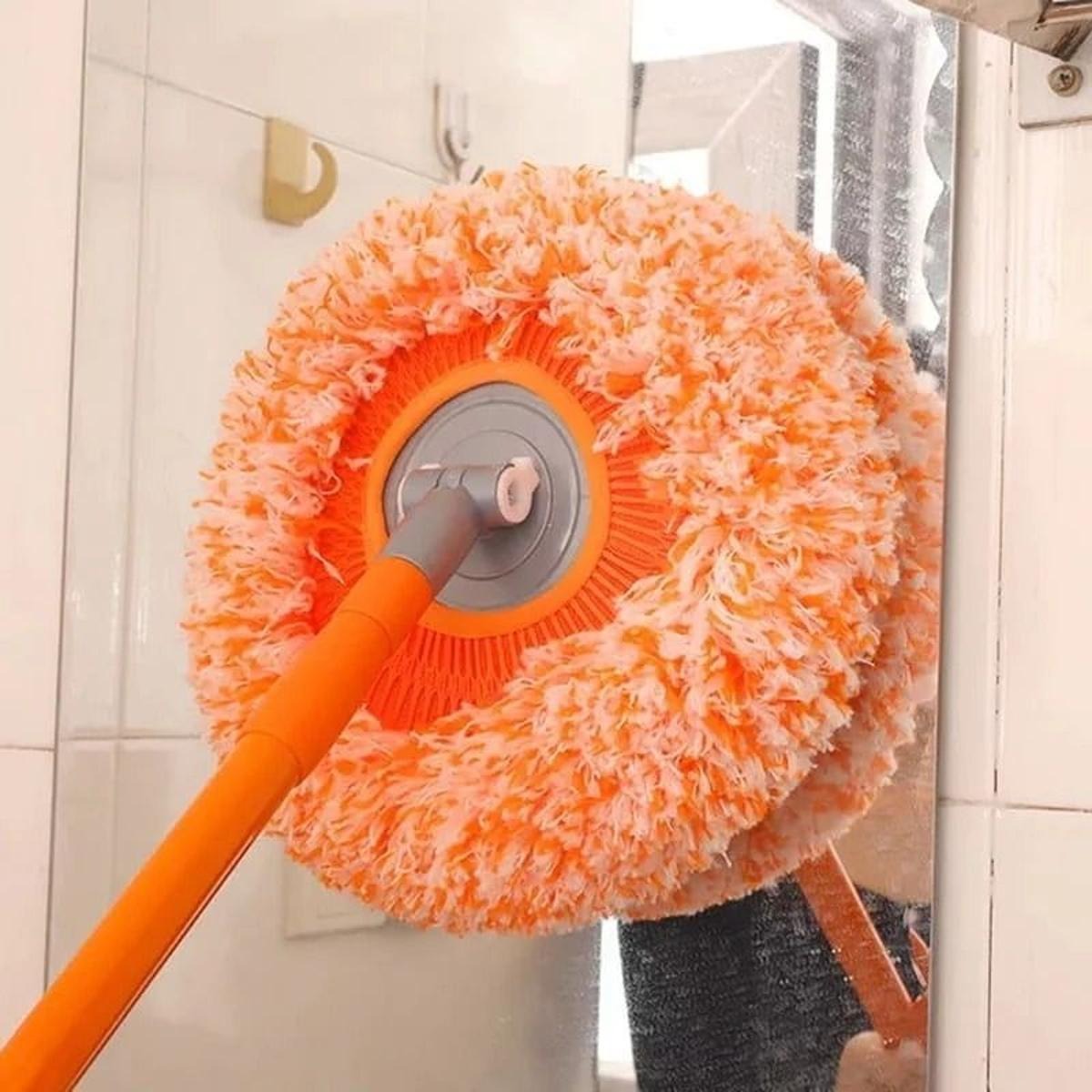 SwiftReach Pro – 360° Rotating Microfiber Wall & Ceiling Mop ✨🧹