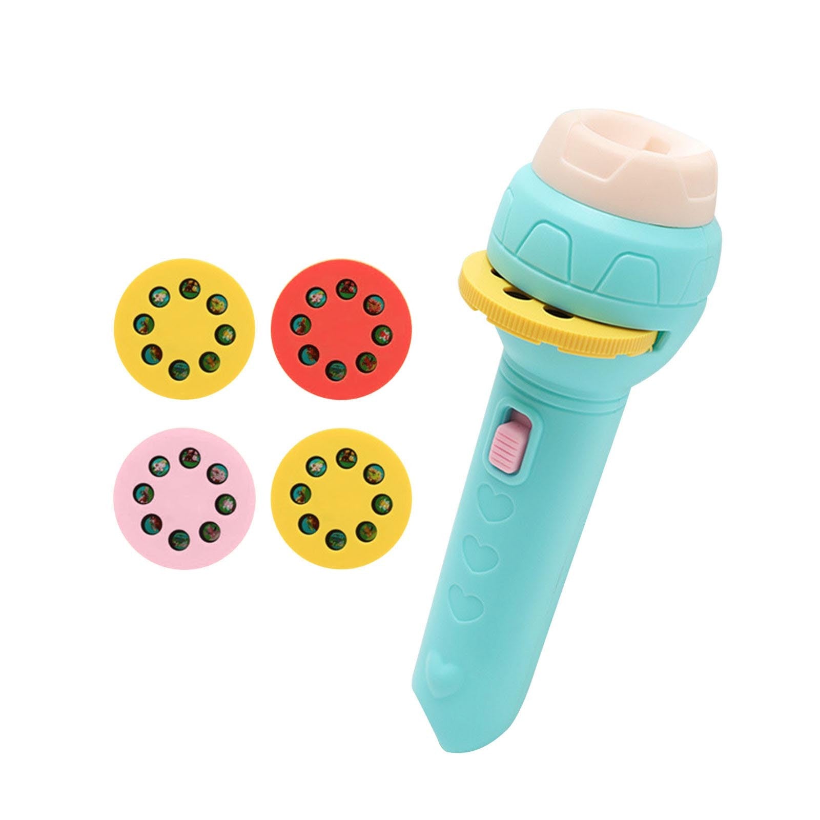 Children’s Slide Projector Torch With 1 Reels | Dinosaur & Animal Patterns | Bedtime Night Light | Educational Toy