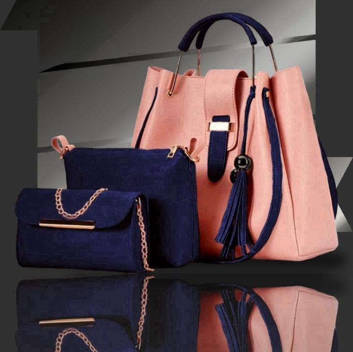 Regal Elegance – 3-Piece Premium Handbag, Shoulder Bag & Evening Clutch Set 👜✨