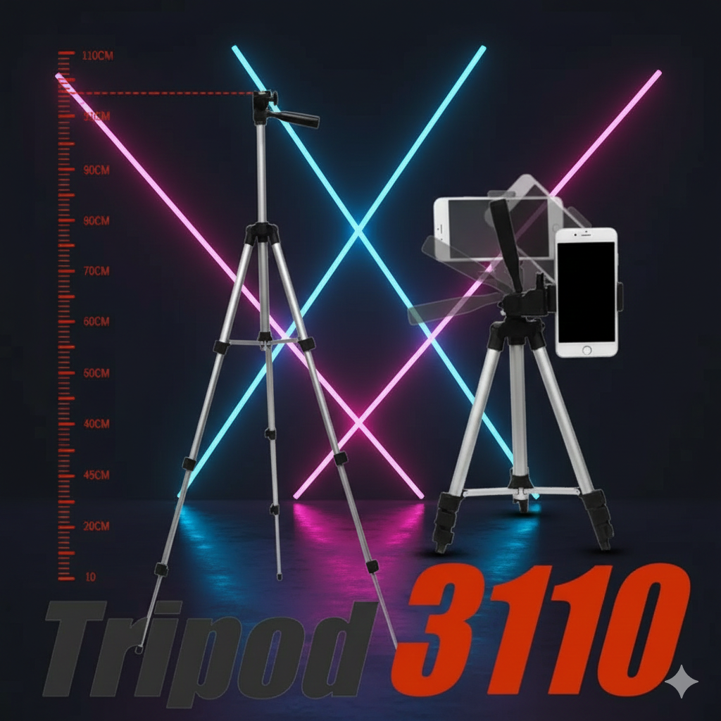 Pro-Streamer 3110 Adjustable Tripod Kit – Ultra-Light Stability for Creators