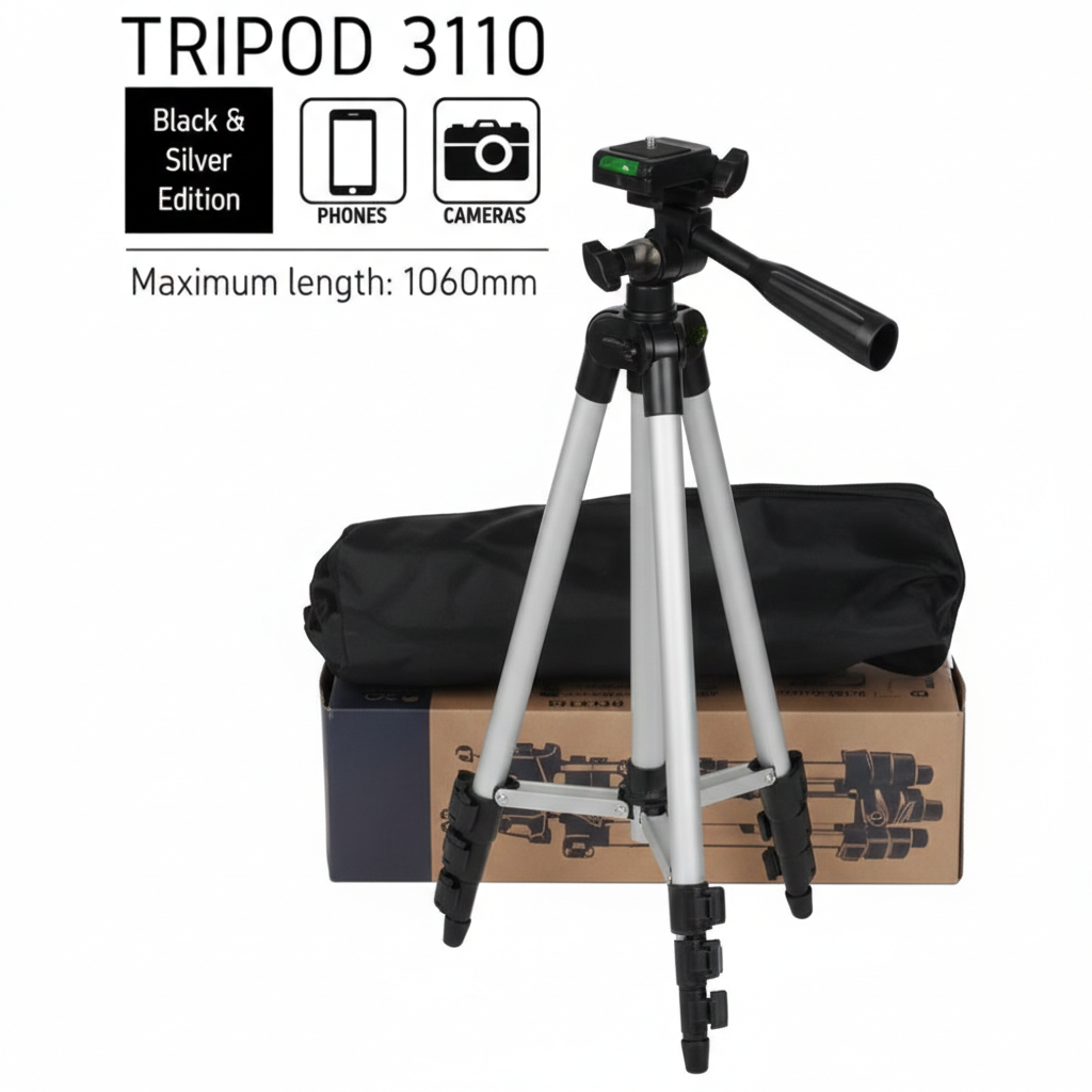 Pro-Streamer 3110 Adjustable Tripod Kit – Ultra-Light Stability for Creators