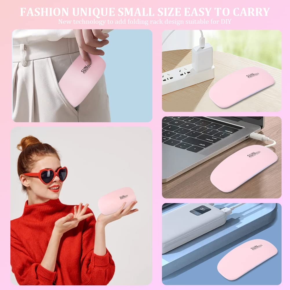 "Mini UV Nail Lamp 6w With Trimmer"