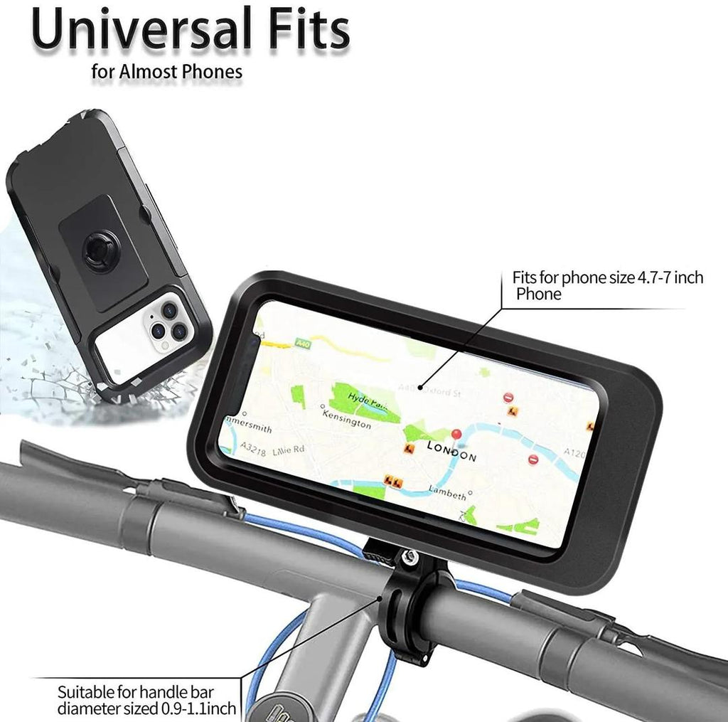 Waterproof Pro – 100% Waterproof Touch Screen Bike Phone Mount