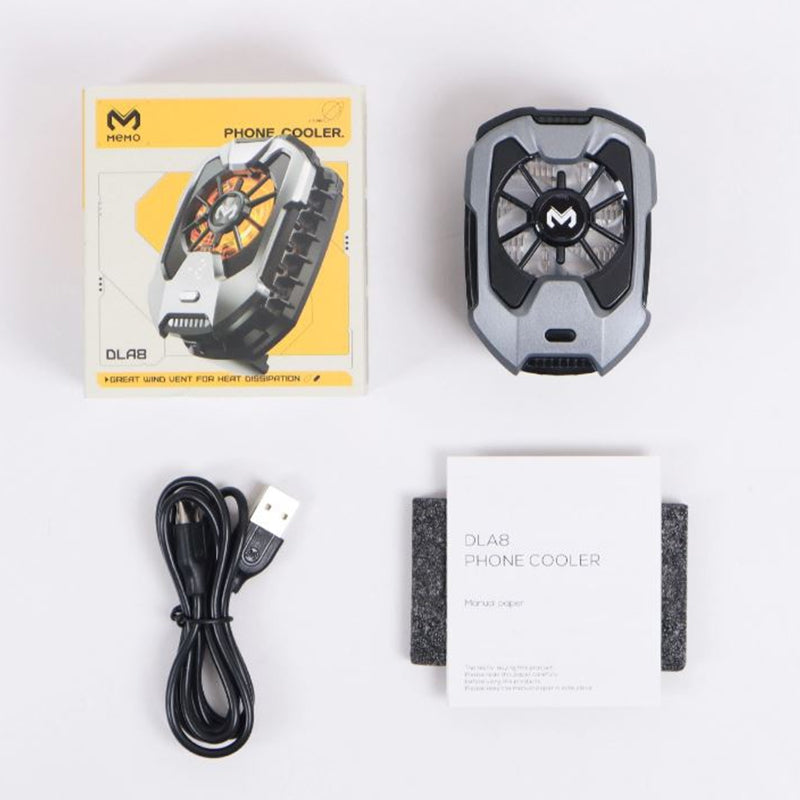 Memo DLA8 Phone Cooler with Real-Time Temperature Display