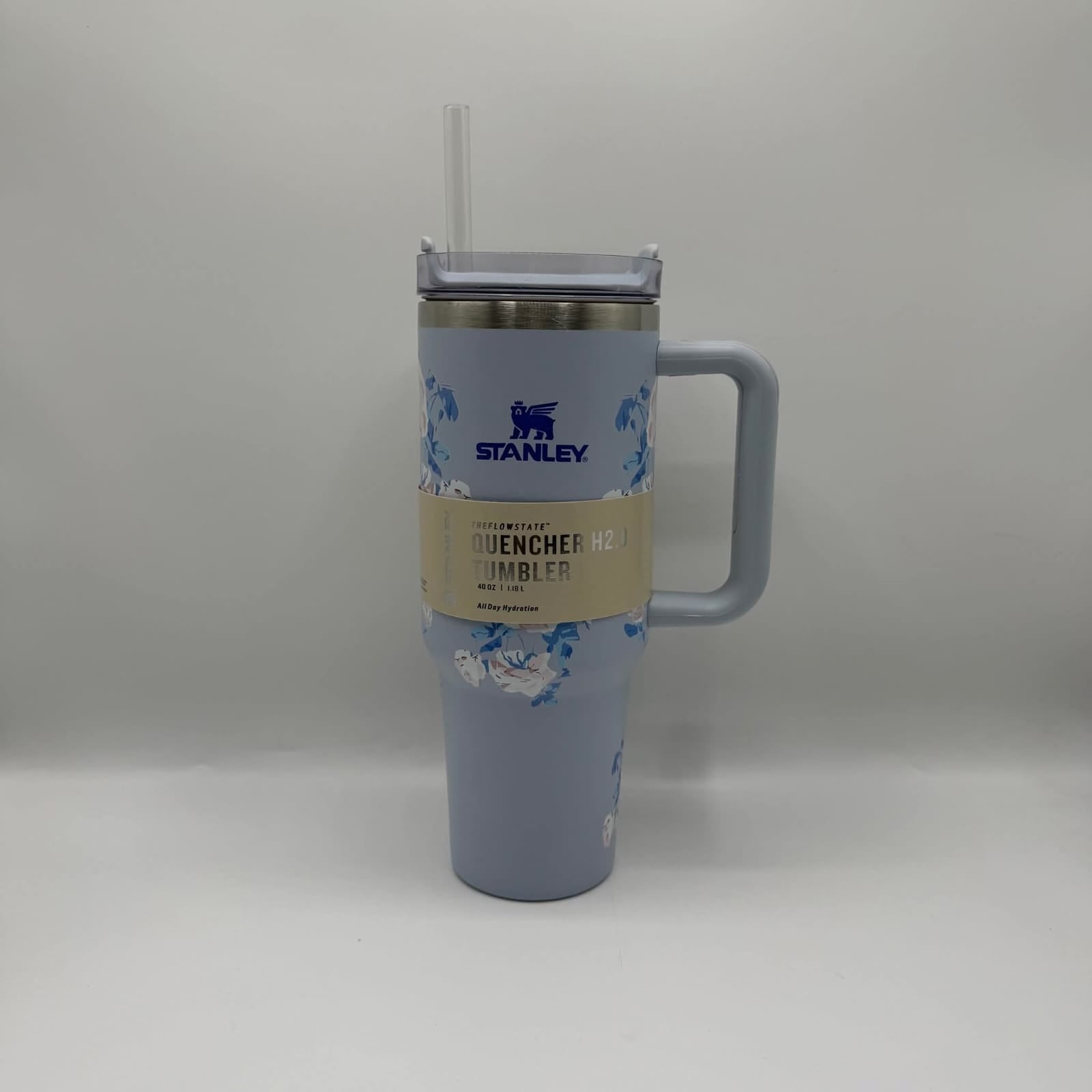 Premium Stanley Style Tumbler 40oz Stainless Steel Insulated Travel Mug with Handle and Straw – Leak Resistant Thermal Cup for Hot and Cold Drinks
