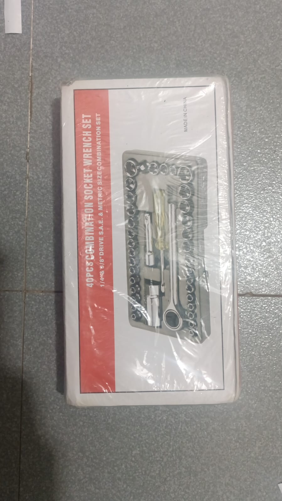 40 PCS Combination Socket Wrench Set – Complete Mechanical Tool Kit for Home, Garage & Automotive Repair