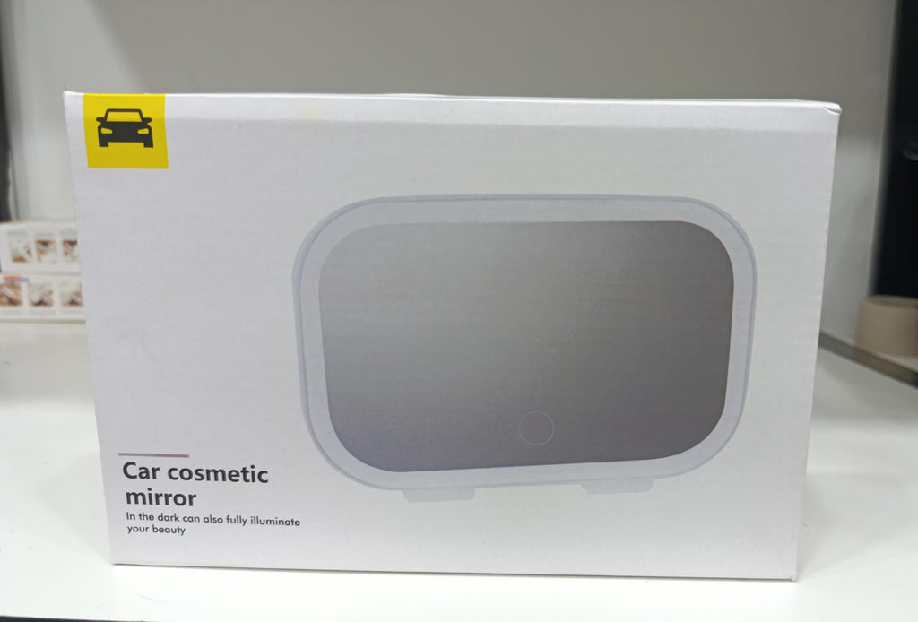 Car Sun Visor Vanity Makeup Mirror With LED Lighting Touch Control And 3 Light Modes