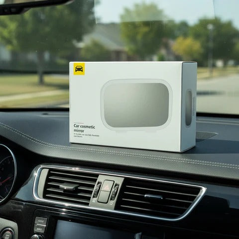 Car Sun Visor Vanity Makeup Mirror With LED Lighting Touch Control And 3 Light Modes