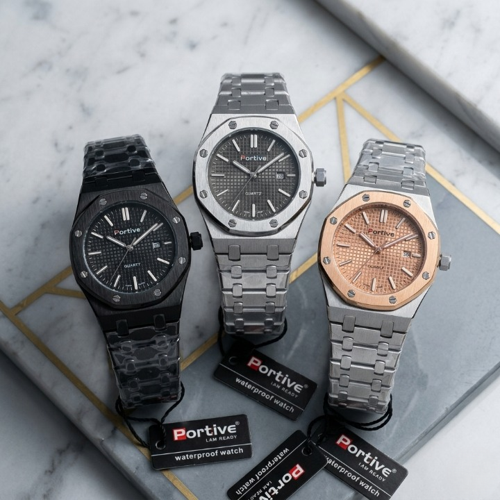 Portive Mens Watch Stylish Chronograph Design With Comfortable Strap Non Waterproof