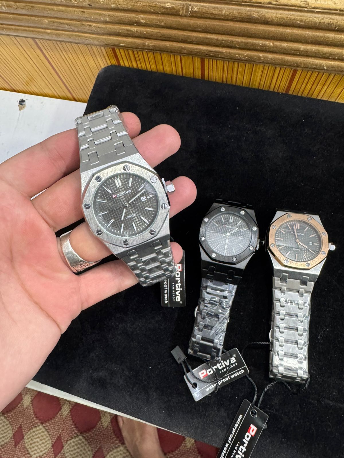 Portive Mens Watch Stylish Chronograph Design With Comfortable Strap Non Waterproof