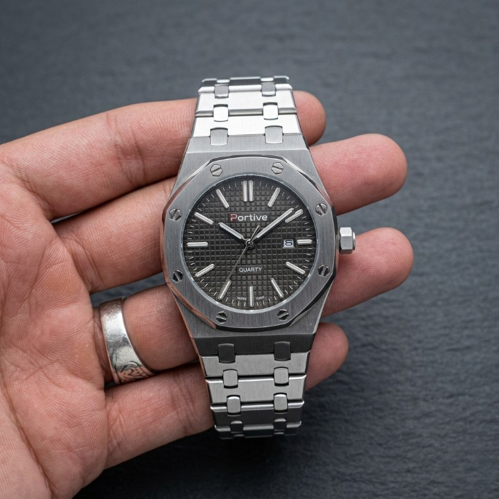 Portive Mens Watch Stylish Chronograph Design With Comfortable Strap Non Waterproof