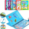 Magic Water Coloring Book For Toddlers Reusable Water Painting Book With 1 Pen Educational Travel Toy