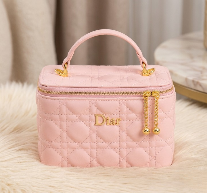 Imported Synthetic Leather Beauty Bag For Beautiful Girls