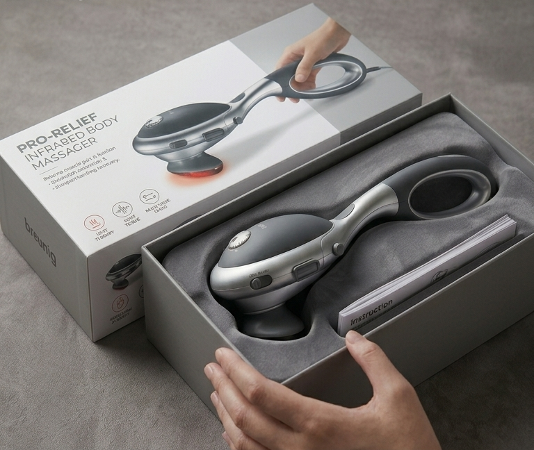 Professional Infrared Handheld Body Massager – Deep Tissue Therapy & Muscle Recovery