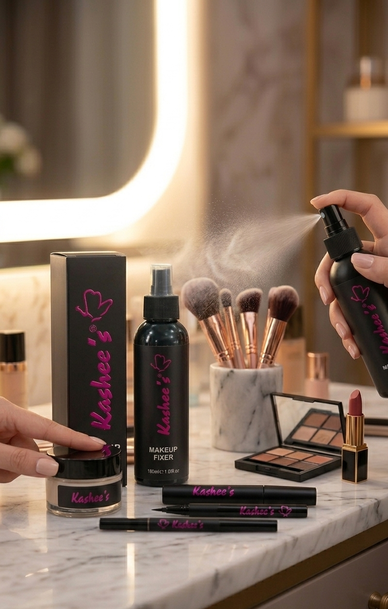 Kashee's Makeup Fixer Spray – Professional Set & Lock Smudge-Proof Mist