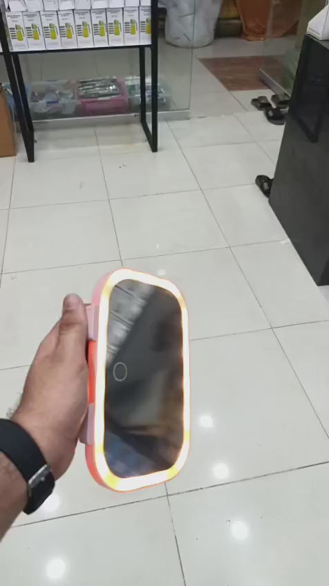 Car Sun Visor Vanity Makeup Mirror With LED Lighting Touch Control And 3 Light Modes