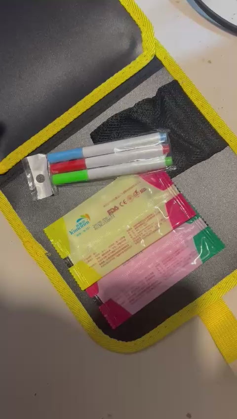 Erasable & Reusable Doodle Magic Blackboard Book with 3 Color Markers – Kids Drawing & Learning Activity Book