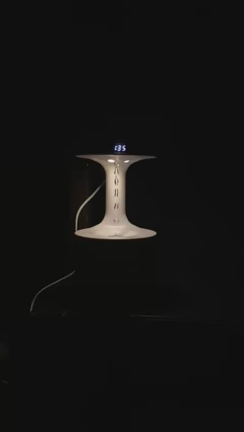 Smooth Sailing Antigravity Humidifier With Ultra-Quiet Performance, Water Drop Light Effects